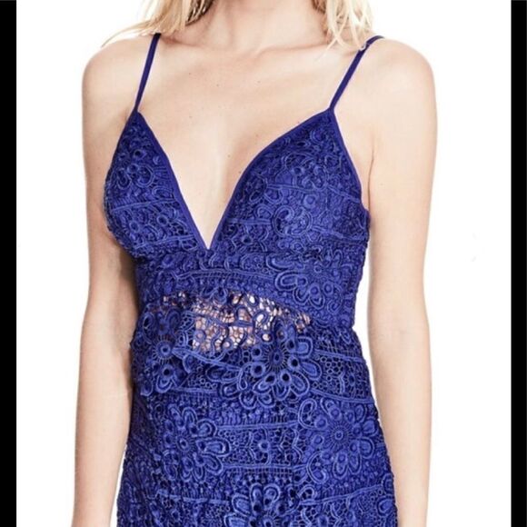 Guess blue lace dress. - Picture 3 of 8